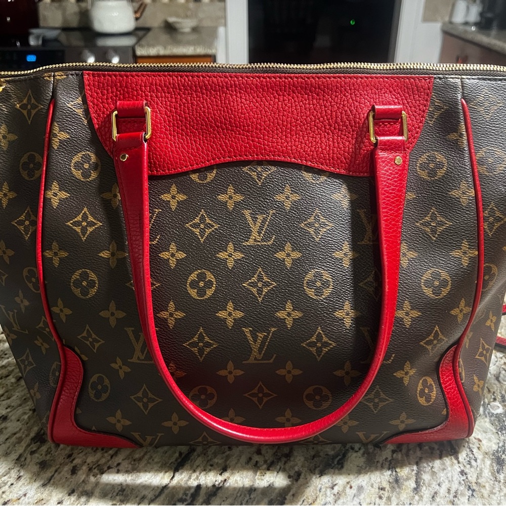 Louis Vuitton Estrela NM Monogram Tote in Coquelicot